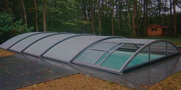 abri piscine cintré telescopique magic